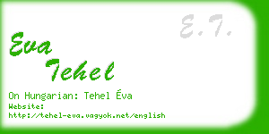 eva tehel business card
