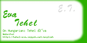 eva tehel business card